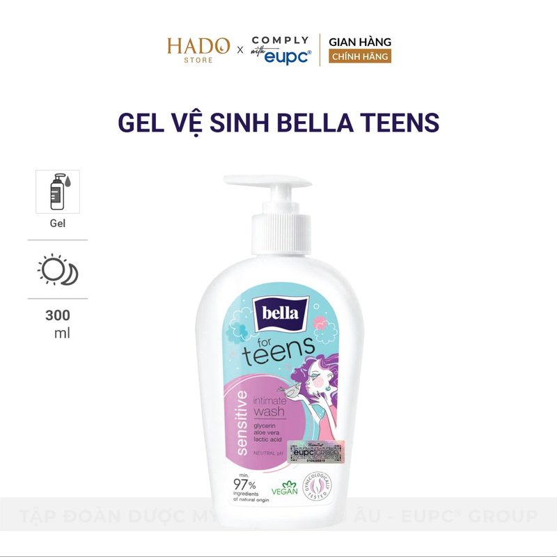 Gel vệ sinh dịu nhẹ cho tuổi dậy thì Bella Teens 300ml - ảnh 3