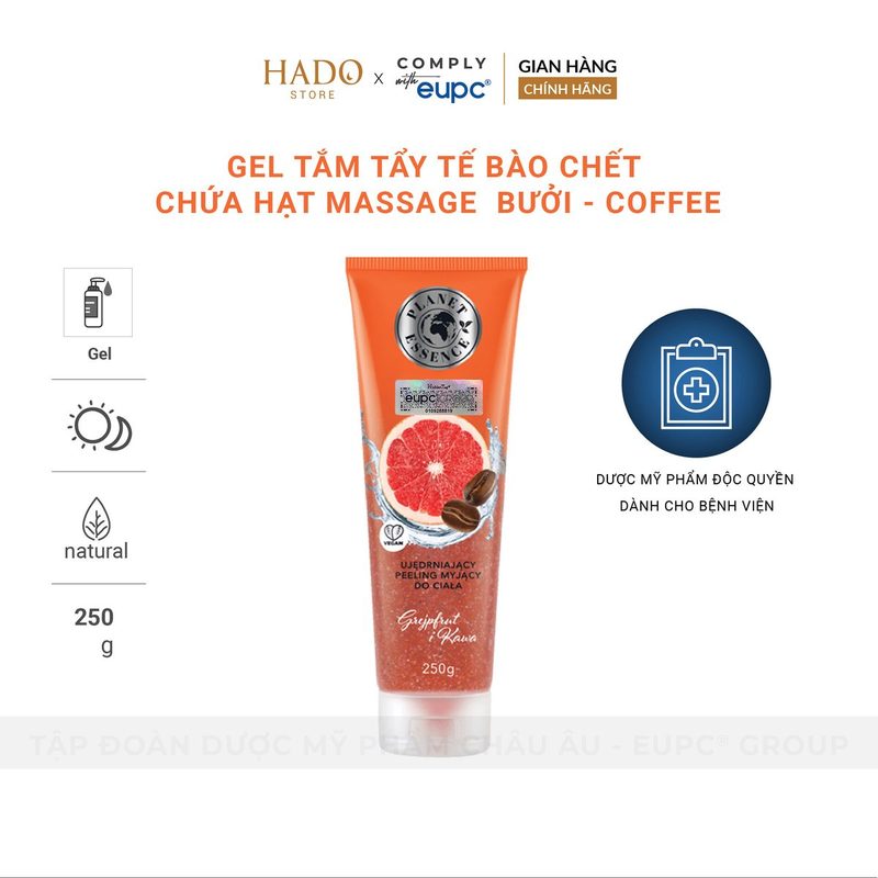 Gel tắm tẩy tế bào chết bưởi và cà phê Perfecta Planet Essence 250g - ảnh 3