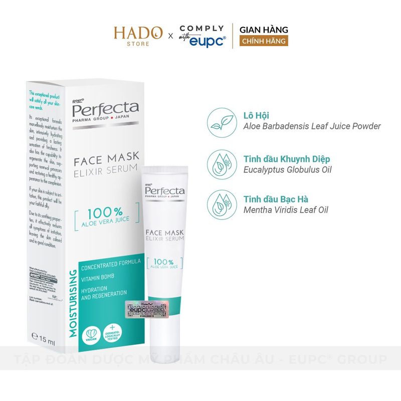 Tinh chất lô hội dưỡng ẩm Perfecta Elixir 15ml - ảnh 2