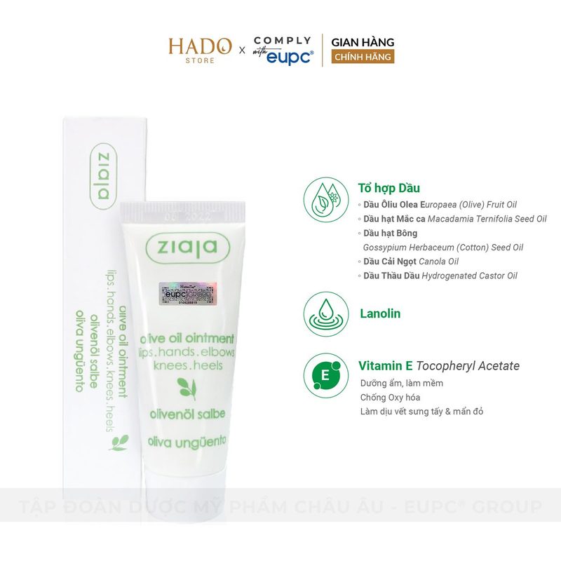 Sáp dưỡng dầu ô liu cho môi và da khô Ziaja 20ml - ảnh 2