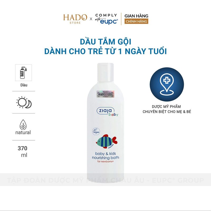 Dầu tắm gội cho trẻ sơ sinh Ziaja Baby 370ml - ảnh 3