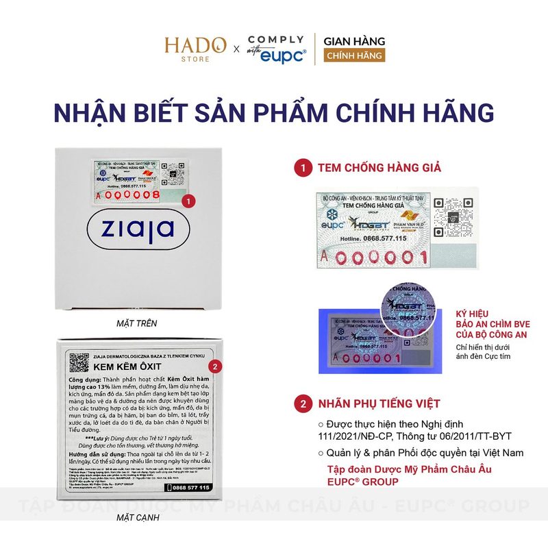 Kem kẽm oxit làm dịu da vùng mặc tã Ziaja 80g - ảnh 4