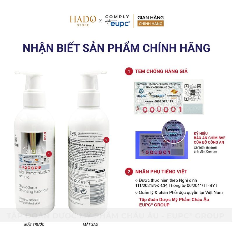 Gel làm sạch da sinh lý không cần rửa lại Ziaja Med 200ml - ảnh 4