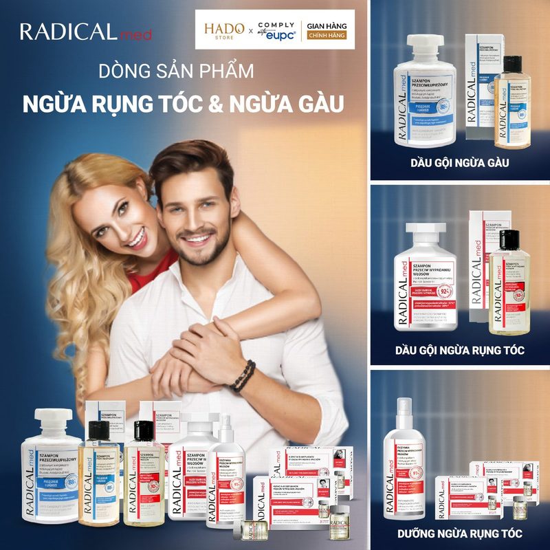 Tinh chất dưỡng da đầu giảm gãy rụng tóc nữ Radical Med 3x5ml - ảnh 5