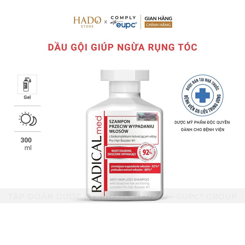 Dầu gội hỗ trợ giảm gãy rụng tóc Farmona Radical Med 300ml