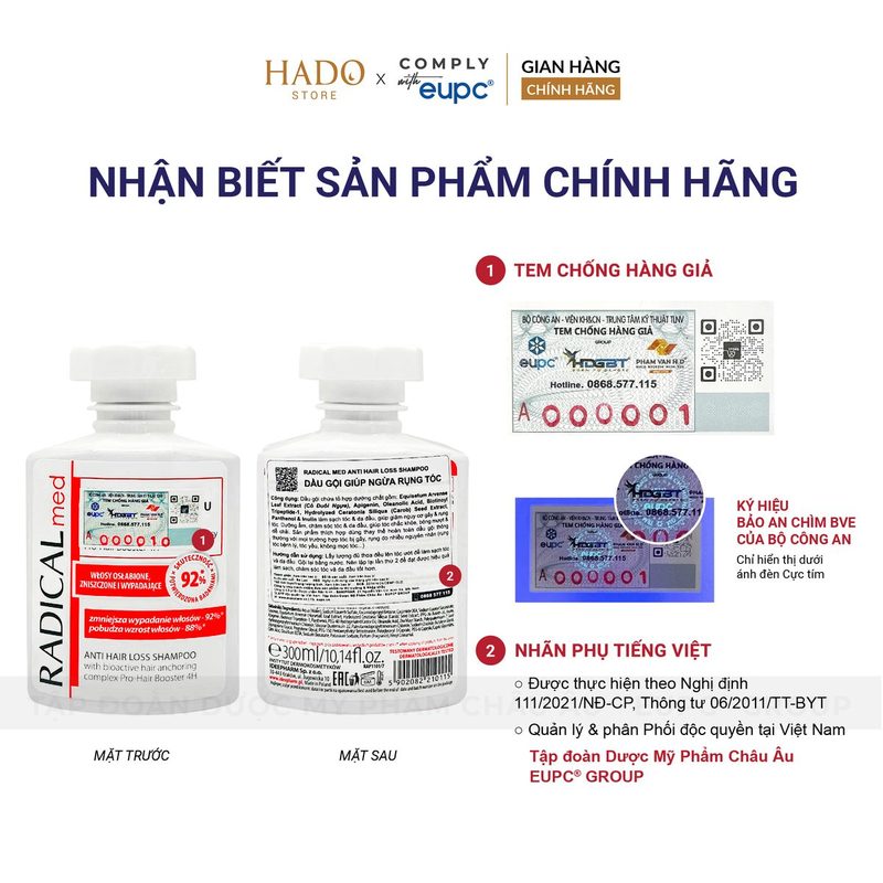 Dầu gội hỗ trợ giảm gãy rụng tóc Farmona Radical Med 300ml - ảnh 4