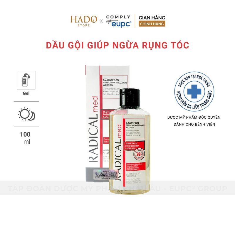 Dầu gội dưỡng tóc giảm gãy rụng Farmona Radical Med 100ml